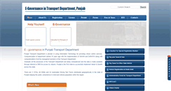 Desktop Screenshot of dprs.punjabtransport.org