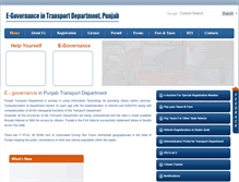 Tablet Screenshot of dprs.punjabtransport.org