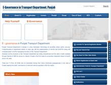 Tablet Screenshot of olps.punjabtransport.org